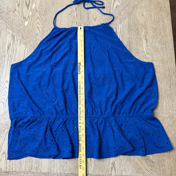 ModCloth Sought After in Sapphire Halter Top 4X NWT - Picture 8 of 11